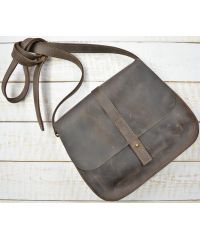 Кожаная сумка B.0001-CH коричневая