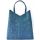 Кожаная сумка-мешок B.0005-CH синяя