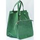 Кожаная сумка B.0007-ALI зеленая