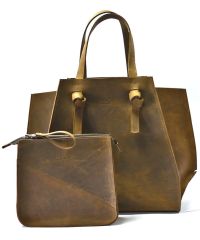 Кожаная сумка B.0007 коричневая