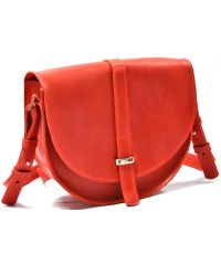 Кожаная сумка B.0010-ALI красная