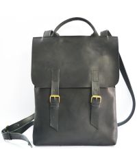 Кожаный рюкзак BP-0007 черный
