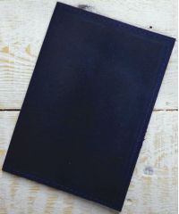 Кожаная обложка для паспорта С003 синяя