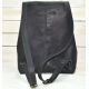 Кожаный рюкзак P003 черный