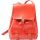 Кожаный рюкзак P003 красный