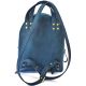 Кожаный рюкзак P013 синий
