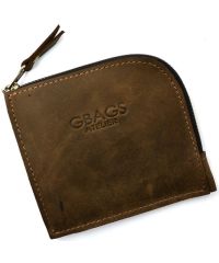 Кожаное портмоне GBAGS W.0004 коричневое