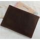Кожаный кошелек - картхолдер W.003.3-CH коричневый