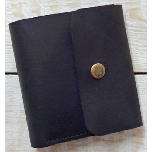 Кожаное портмоне W019 черное