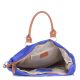 Женская замшевая сумка 2057 синяя Италия