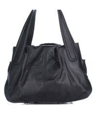 Женская кожаная сумка 8216 черная Италия