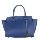Женская кожаная сумка 8252 синяя Италия