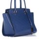 Женская кожаная сумка 8252 синяя Италия
