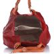 Женская кожаная сумка 898 красная Италия