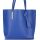 Женская кожаная сумка 992 синяя Италия