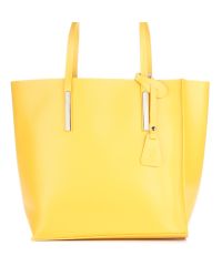 Женская кожаная сумка 992 желтая Италия