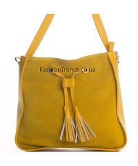 Замшевая сумка 3310 желтая Италия