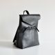 Женская кожаная сумка-рюкзак Balance Black черная