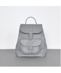 Женский кожаный рюкзак Classik Grey серый