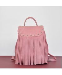 Женский кожаный рюкзак Ethnic Bubblegum розовый