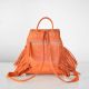Женский кожаный рюкзак Ethnic Orange оранжевый