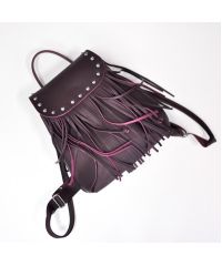 Женский кожаный рюкзак Ethnic Wine фиолетовый