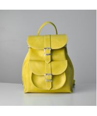 Женский кожаный рюкзак JIZUZ Tulip Lemon желтый