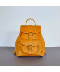Женский кожаный рюкзак JIZUZ Tulip Orange оранжевый