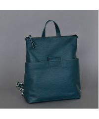 Женская кожаная сумка-рюкзак K-2 Emerald зеленая