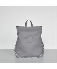 Женская кожаная сумка-рюкзак K-2 Grey серая