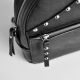 Женский кожаный рюкзак Sakura black черный