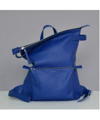 Кожаный рюкзак Voyager Night Blue синий