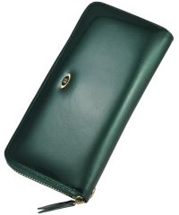 Кожаный кошелек BC38 зеленый