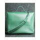 Кожаная сумка Лира зеленая кайзер