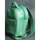 Кожаный рюкзак Куки зеленый кайзер
