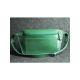 Кожаная сумка Лодочка зеленая кайзер