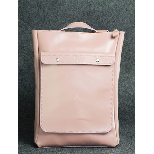Кожаный рюкзак Хам розовый кайзер