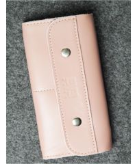 Кожаный кошелек Двойной розовый кайзер