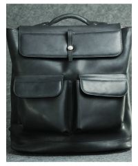 Кожаный рюкзак Боббер - UP черный кайзер