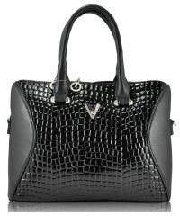 Женская сумка 35109 Crocodile черная