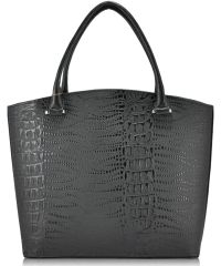 Женская сумка 35223 Crocodile Mat черная