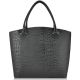 Женская сумка 35223 Crocodile Mat черная