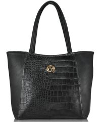 Женская сумка 35256 Crocodile черная