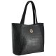 Женская сумка 35256 Crocodile черная