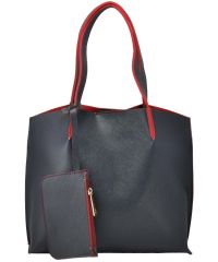 Женская сумка 35189 синяя с красным