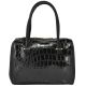 Женская сумка 35102 крокодил черная