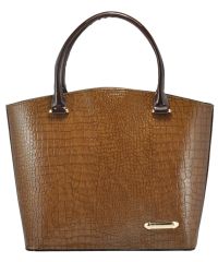 Женская сумка 35223 крокодил коричневая