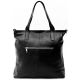 Женская кожаная сумка Simple черная