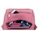 Женская кожаная сумка Walk1 розовая