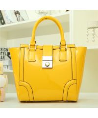 Женская кожаная сумка Lila1 желтая